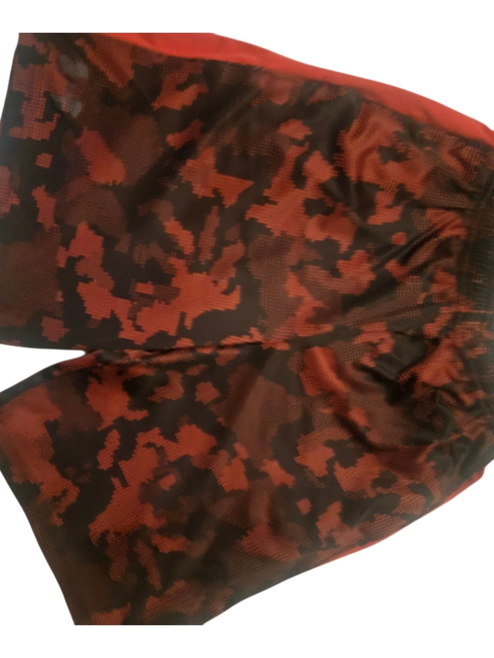 Under Armour Boy's Red and Black Camo Athletic Shorts
